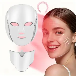 2027 New 2-In-1 Light Therapy Mask Set, Near Infrared & Light Therapy Technology, Portable LED Skincare Instrument, Home Use, Includes Headband, Facial Beauty Instrument