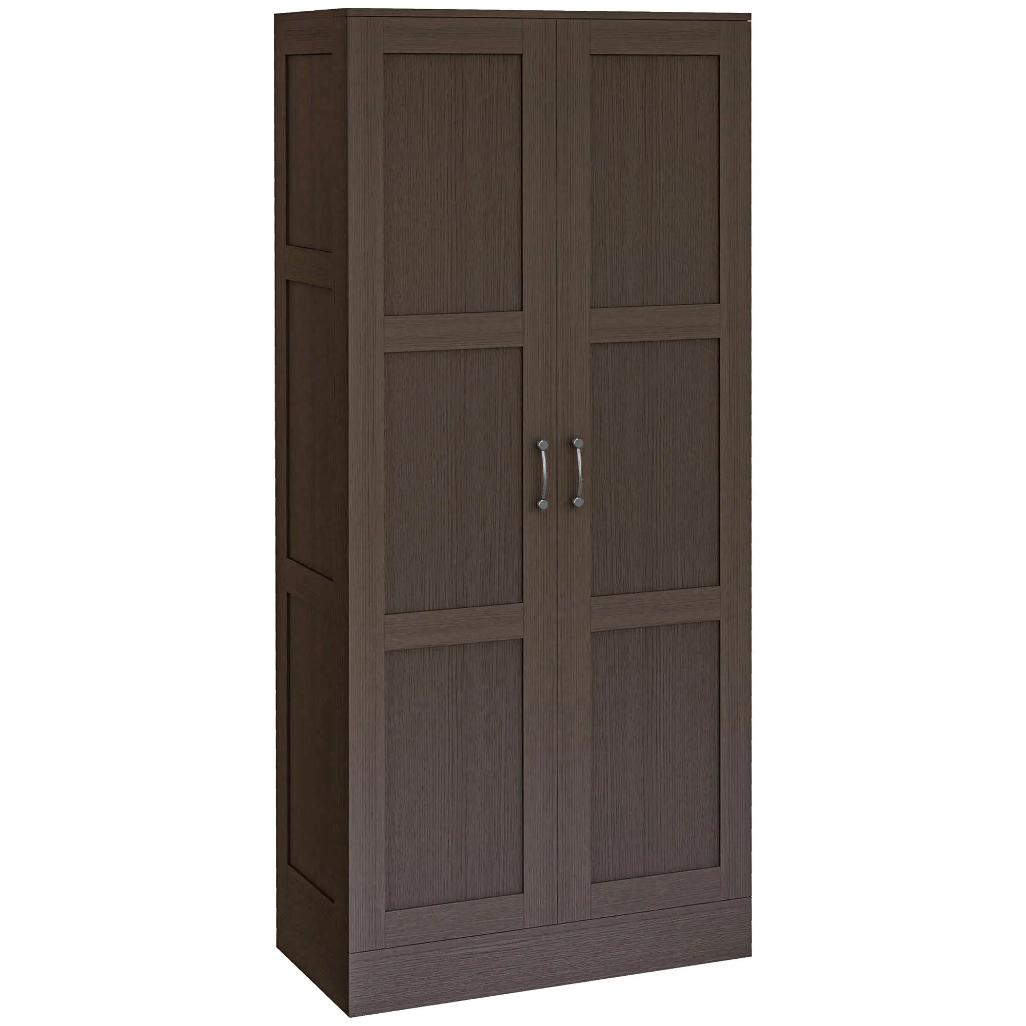 HOMCOM 71" Tall Storage Cabinet with Movable Storage Shelves, Modern Style Pantry Cupboard Cabinet with Soft Close Doors, White