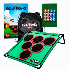 Portable Mini Golf Game Set, Foldable Indoor Outdoor Golf Putting Game, Great for Backyard Party Office Family Game Night, Beginner Golf Practice Training - Ideal Gift for Golf Lovers