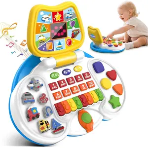 Interactive Laptop Toys for Toddler 2-4: Educational Bilingual Kids Computer with LCD Screen & Learning Toys for 2-3 Year Olds -Birthday Gifts for Boys & Girls