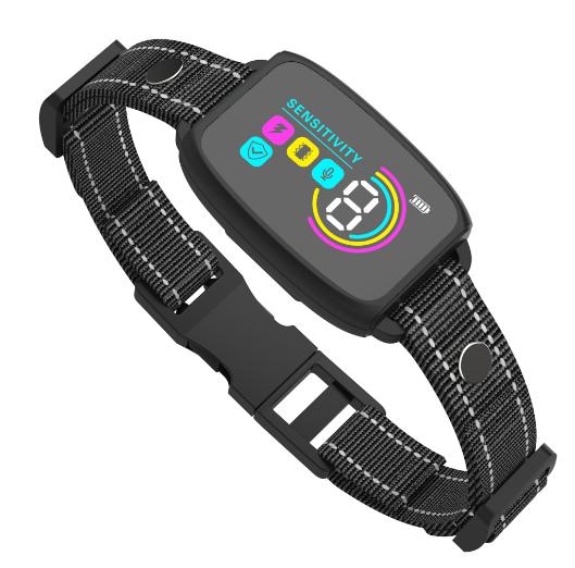 Smart Automatic Anti Barking Dog Collar Rechargeable Bark Stopper Stop Barking HD Digital Display IP67 Waterproof Collar For Dogs Pet Products