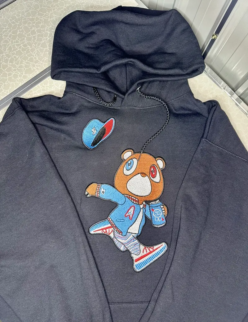 Kanye Teddy Bear hoodie 3 different sizes and colors Casual Clothing