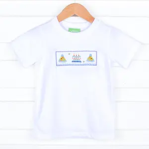 Birthday Smocked Short Sleeve Shirt - Boys Party Outfit
