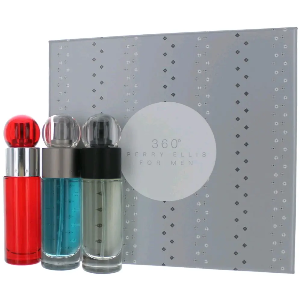 Perry Ellis 360 by Perry Ellis, 3 Piece Variety Set men with Reserve, Fragrance Sets, 1Oz