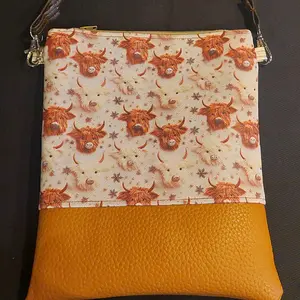 Cow vinyl purse