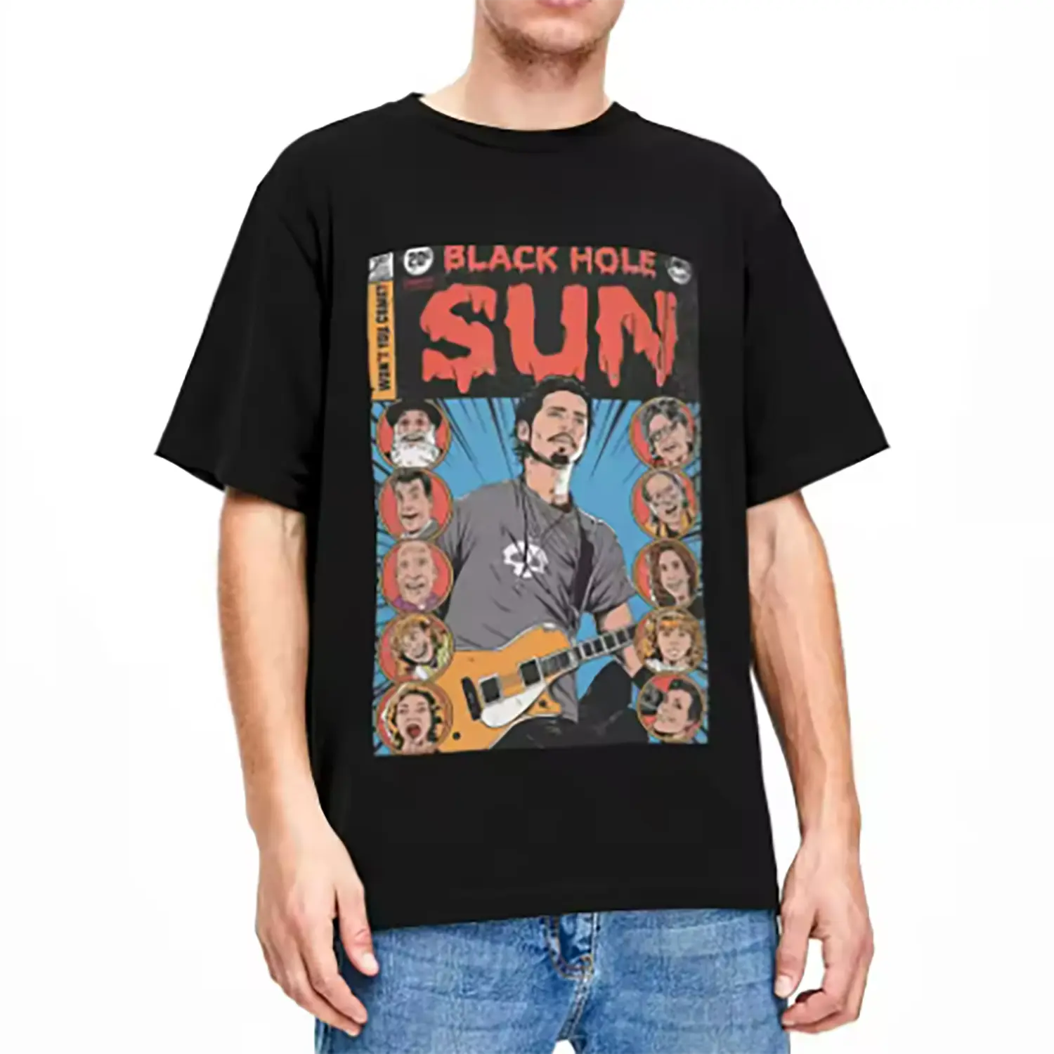 Unique Black Hole Sun Soundgarden T Shirt Men Women