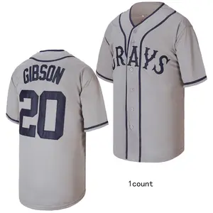 Men's #20 Josh Gibson Homestead Grays Negro National League  Embroidery Baseball Jersey Hip Hop Shirts Uniform Clothing Apparel