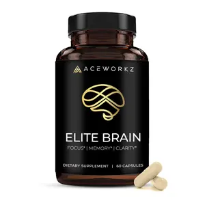 ACEWORKZ Elite Brain Dietary Supplement for Focus, Clarity & Memory - 60 Capsules