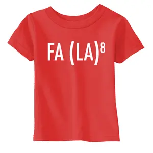 Toddler Funny T Shirts Fa La 8 Sarcastic Christmas Carol Graphic Novelty Tee For Young Kids Funny Toddler Shirts Christmas Apparel for Toddler Funny Music Apparel Childrens Graphic Tees Red - Fa
