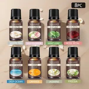 8pcs Aromatherapy Essential Oil Set, 10ML Bottles for Fragrance Oil Diffusers & Candles, Home Car Air Freshener Gift, Birthday Holiday Party Present