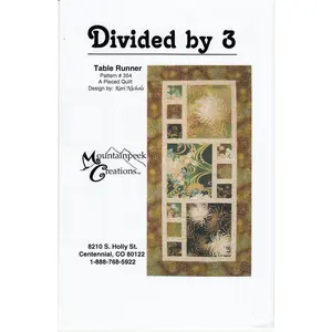 Divided By 3 Table Runner