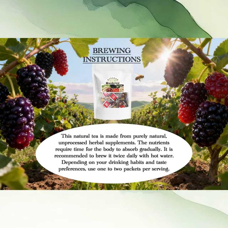 [Upgraded Formula]MONBRIZZ Five Treasure Ginseng Kidney Tea Organic Gift for Mom & Men 7 Precious Ingredients Formula Natural Herbal Beverage Good for Kidney
