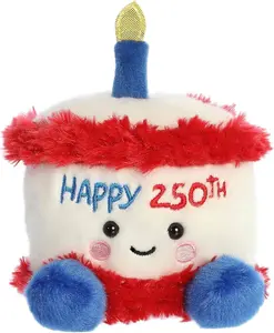 Aurora World Plush - Adorable Palm Pals - AMERICA B'DAY CAKE (5 inch)