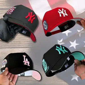 New Era MLB 9FORTY LA Dodgers NY Yankees Cap Collection – Premium Flat Brim Baseball Hats Colorways with Embroidered Team Logos & Side Patches, High Crown Structured Fit, Limited Urban Streetwear Series for Men & Women