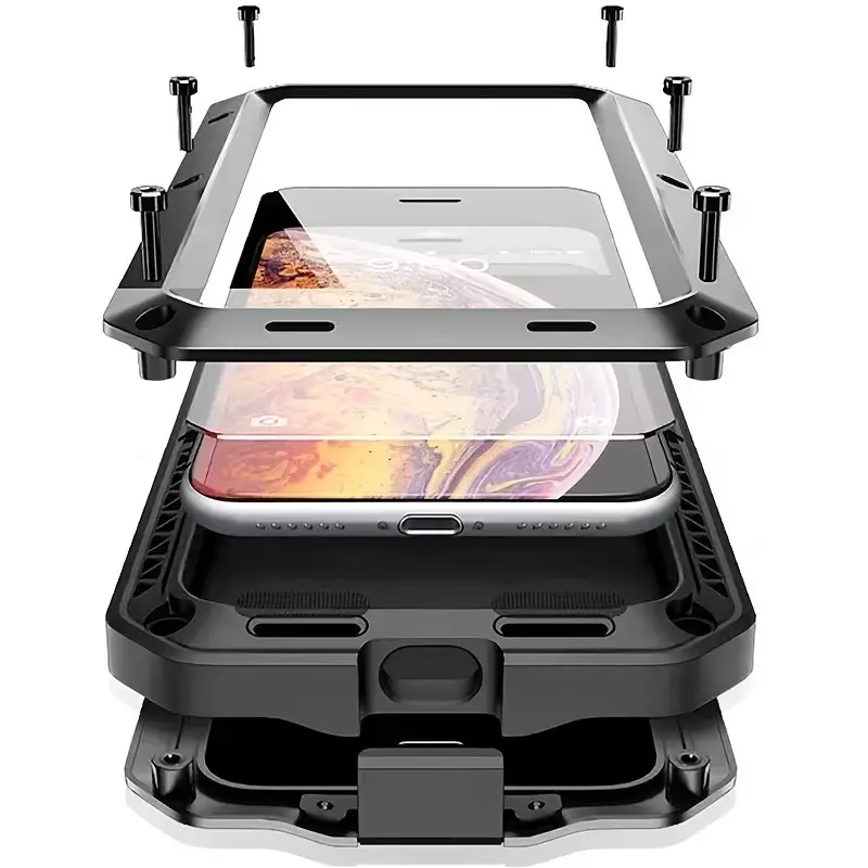Phone Case - Luxury Heavy-Duty Shock Resistant Phone Case Suitable for Samsung S26 25 24 23 22 Ultra All-Round Protection, Supporting Wireless Charging Phone Protective Case
