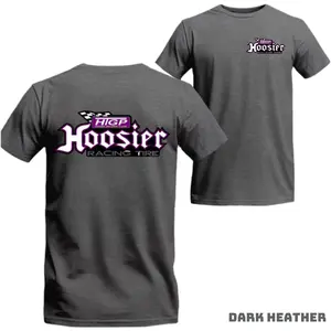HTGP Hoosier Racing Tire Graphic T-Shirt Motorsport Racing Logo Tee Car Racing Fan Gift Speed Track Style Back Print Unisex Shirt USA Apparel