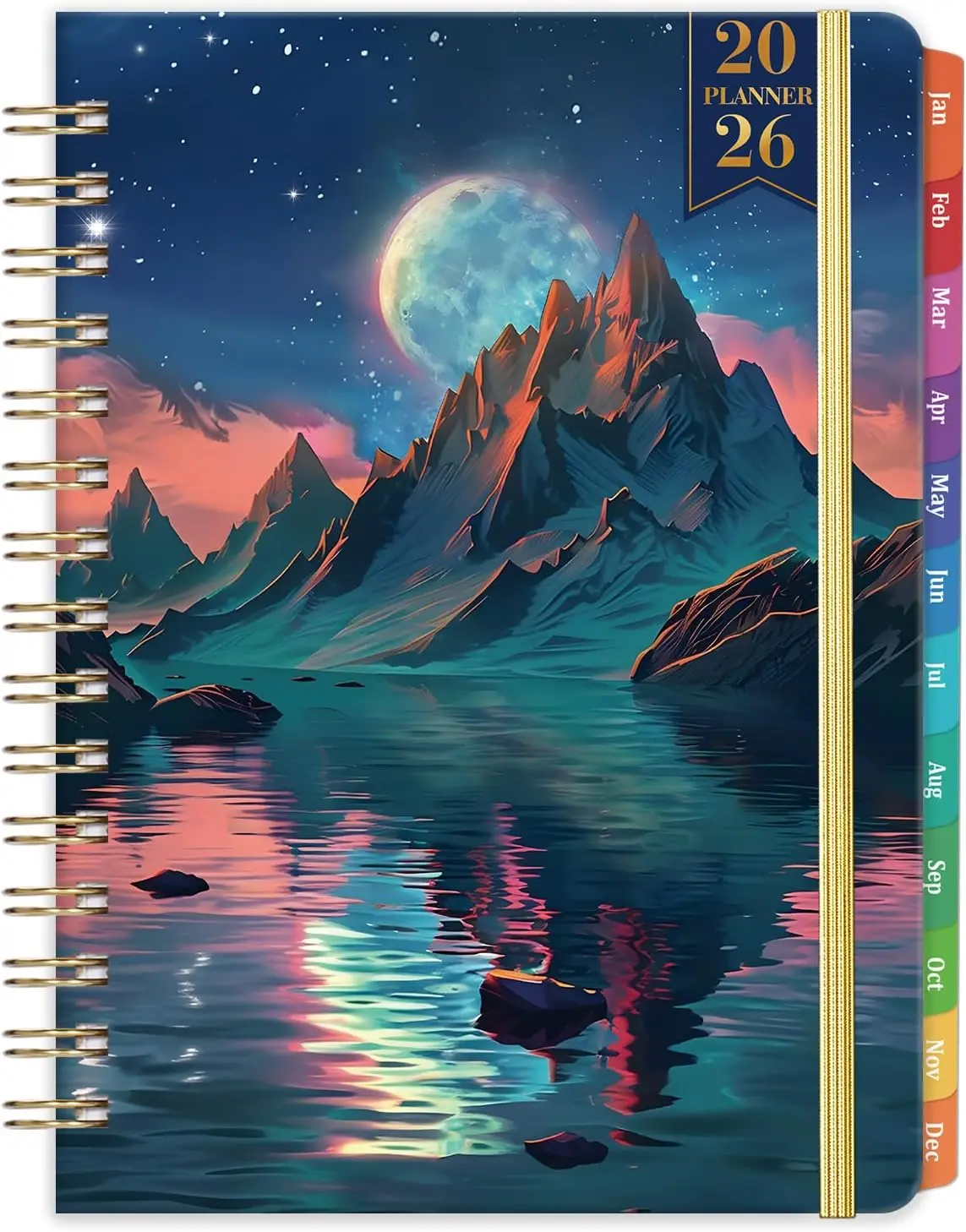 2026 Planner - Planner 2026 Weekly and Monthly, January 2026 - December 2026, 6.5" x 8.5", 2026 Planner Weekly and Monthly with Colorful Tabs, Back Pocket + Thick Paper