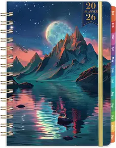 2026 Planner - Planner 2026 Weekly and Monthly, January 2026 - December 2026, 6.5" x 8.5", 2026 Planner Weekly and Monthly with Colorful Tabs, Back Pocket + Thick Paper