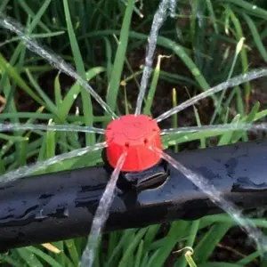 100 Pieces 8 Hole Adjustable Irrigation Dripper Sprinkler Emitter Dripper Micro Drip Irrigation Sprinkler for Watering System