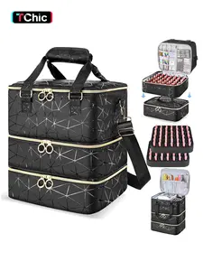 Ultimate Nail Polish Storage Organizer, Holds 84 Bottles (15ML), Three-Layer Set with Case, Perfect Gift for Beauty Enthusiasts, Makeup Container Set