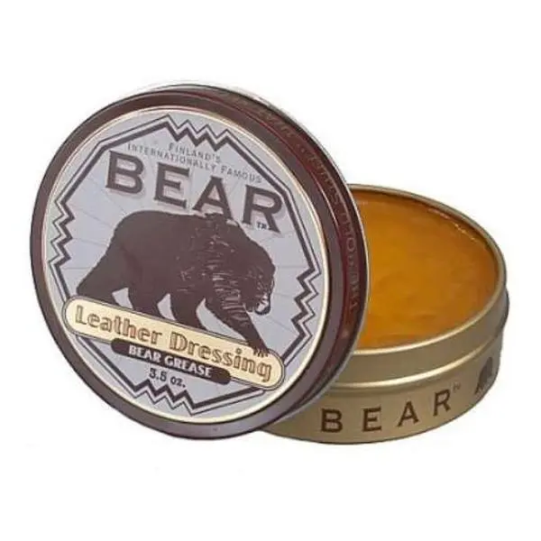 Bear Grease Leather Dressing Waterproofer & Conditioner (3.5 oz)