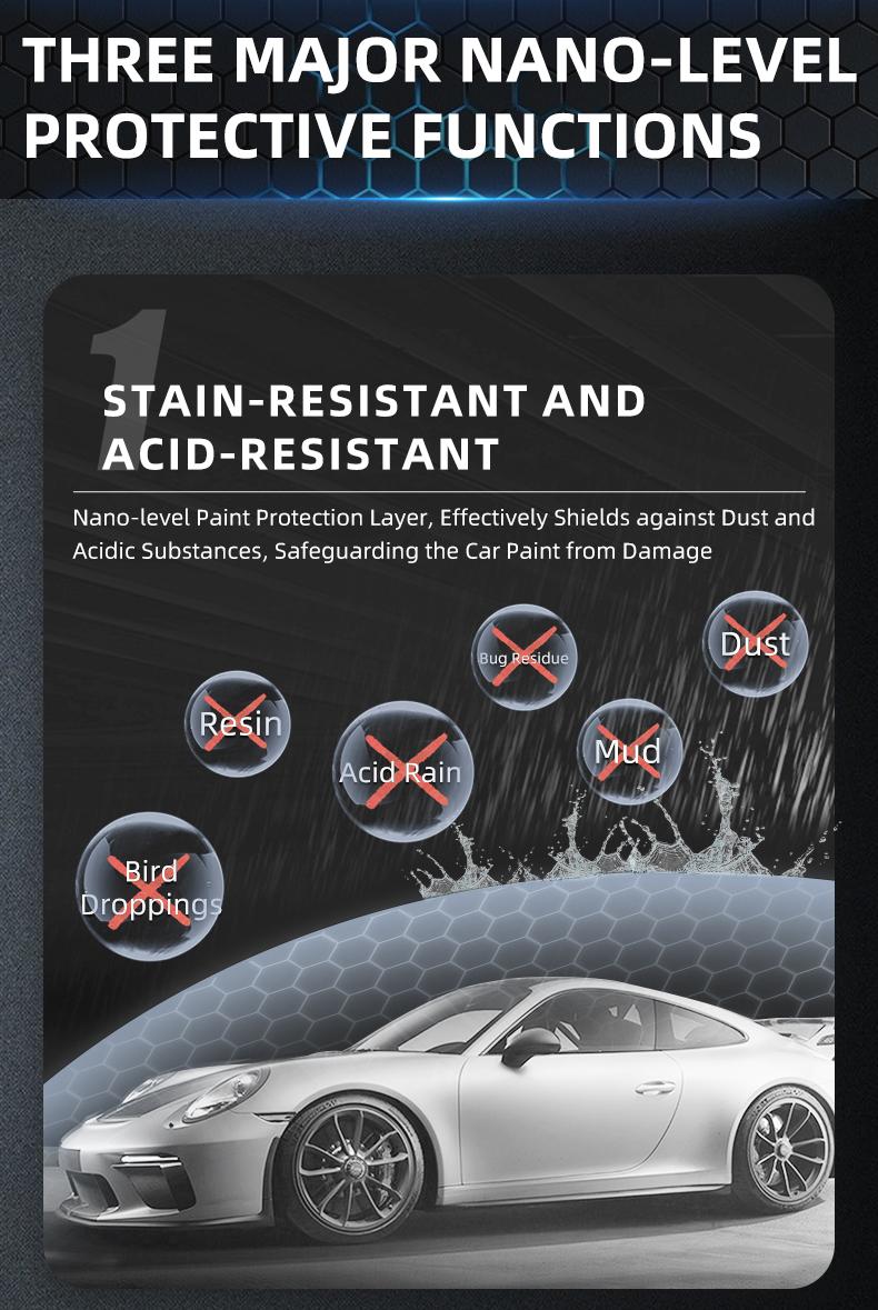 2025 Upgrated 500ML Advanced Formula 3-in-1 SOPAMI Car Coating Spray Protection Quick Car Wax Polish Glass Oil Film Remover Clear Coat Black Can Dypaint Ceramics Pray