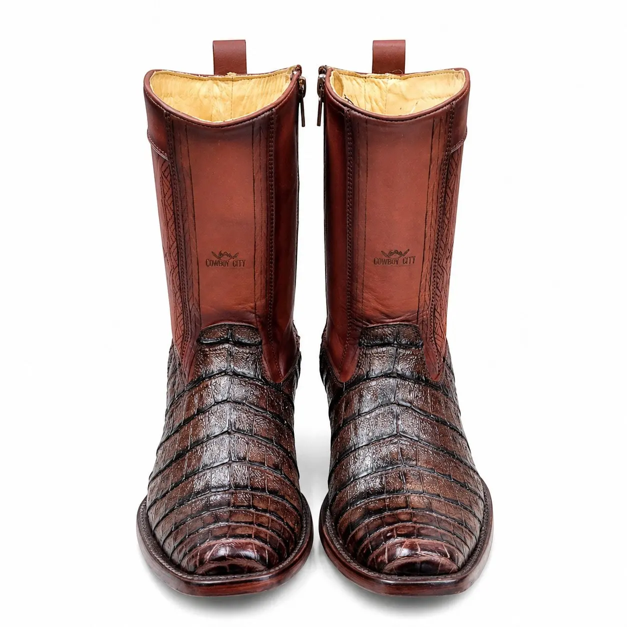 Cowboy City Men’s Cayman Belly Clone Ankle Boots – Brown