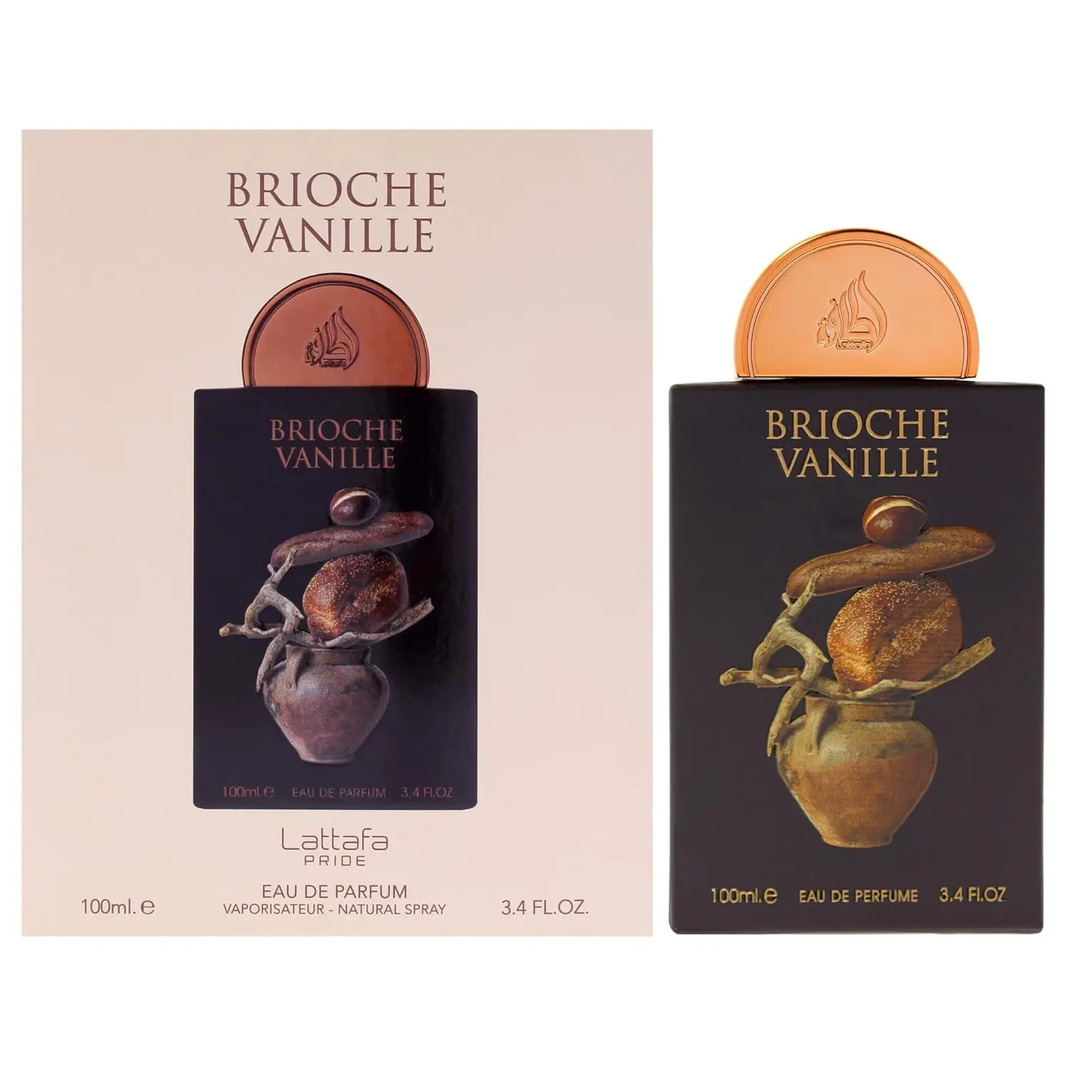 Lattafa Pride Brioche Vanille Unisex Eau de Parfum Spray - Single Item, 3.4 oz/100 ml (Beauty & Personal Care Fragrance)
