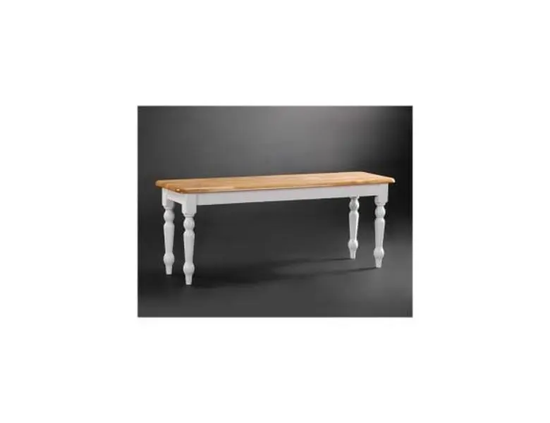 Boraam 36369 Windsor Farmhouse Dining Bench - Cream/Natural