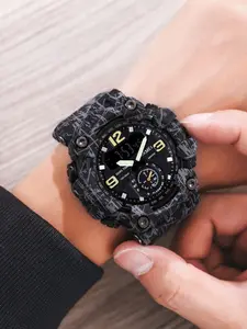 Men's Skmei Digital Watch Large Dial Waterproof Luminous Outdoor Tactical Sport Watch, Multifunctional Alarm Clock, Perfect Gift for Parties