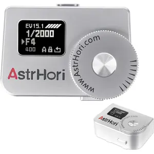 AstrHori AH-M1 Camera Light Meter Photography Set-top Reflection Light Meter Hot/Cold Shoe Fixing (Sliver) Aluminium Metal