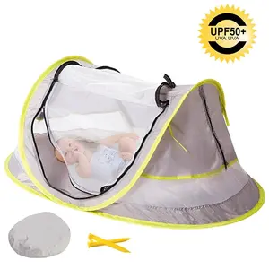 Portable Foldable Baby Tent, UV Protective Beach Tent with Storage Bag, Outdoor Camping Tent for Beach, Camping, Hiking