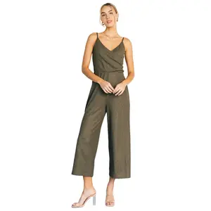 Valencia Jumpsuit | Olive Shimmer