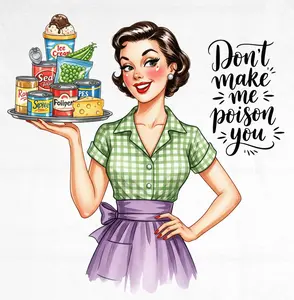 Ready-to-Press Heat Transfer DTF with "Don't Make Me Frustrate You" Design, Specialty DIY Supply for Toys & Hobbies Projects