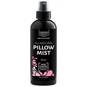 AROMASONG Natural Pillow Mist Rose 4 Oz - Aromatherapy Scented Pillow Mist by AROMASONG Linen Perfume Fragrance