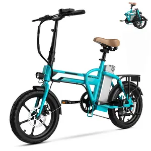 Compact Folding Electric Bike - 1000W Peak Power, 40Miles Extended Range, 16" Tires, Dual Disc Brakes, UL 13.5ah Battery, Portable Urban Commuter E-Bike