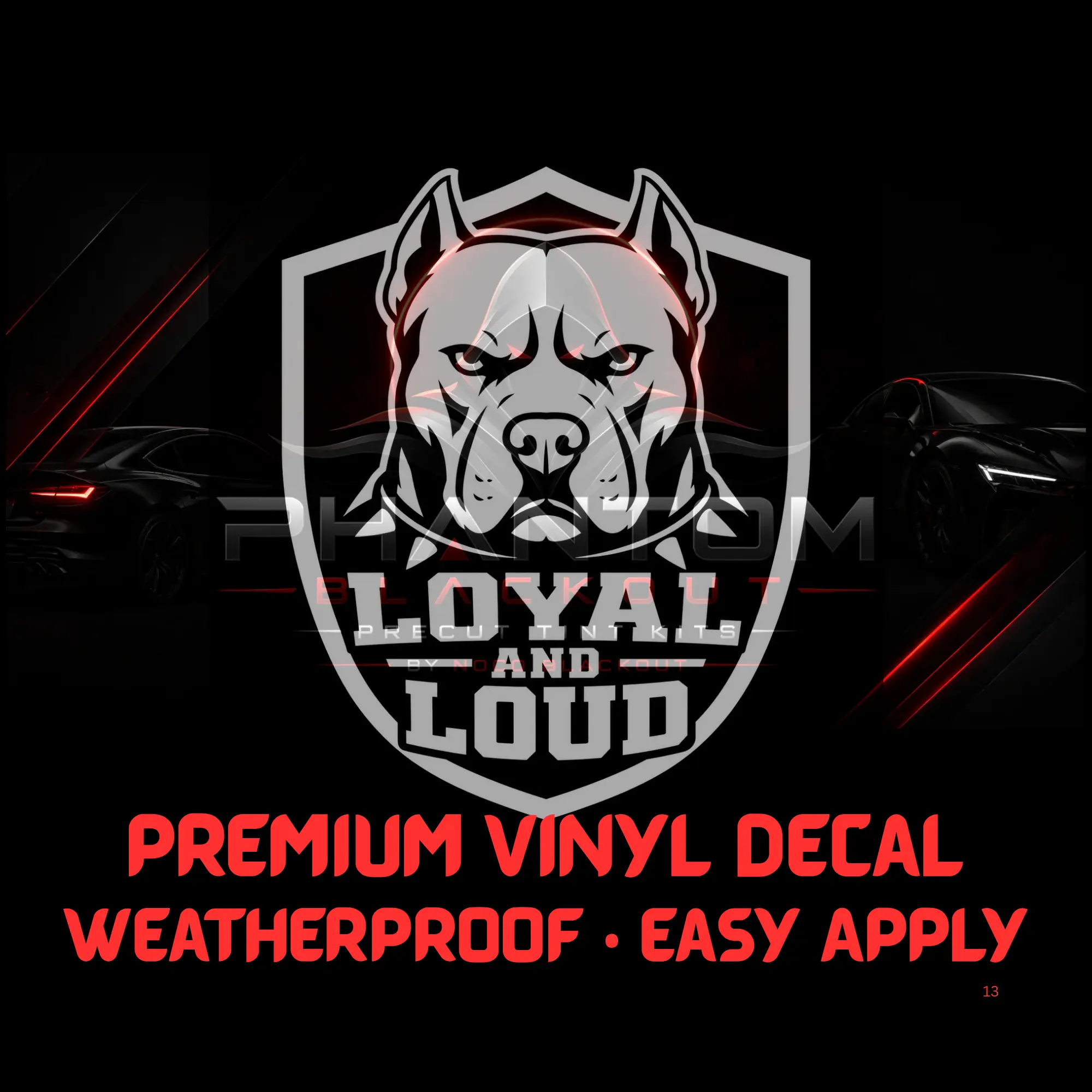 #067 - Loyal And Loud Pitbull Vinyl Decal