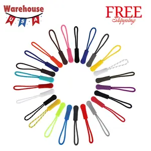 50 Pieces Zipper Pulls, 25 Colors Zipper Tags Strong Nylon