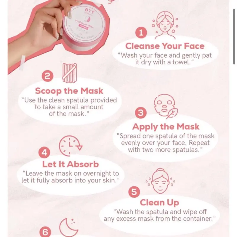 BTY Advance Overnight Mask - Hydrating Skin Repair Formula (250g