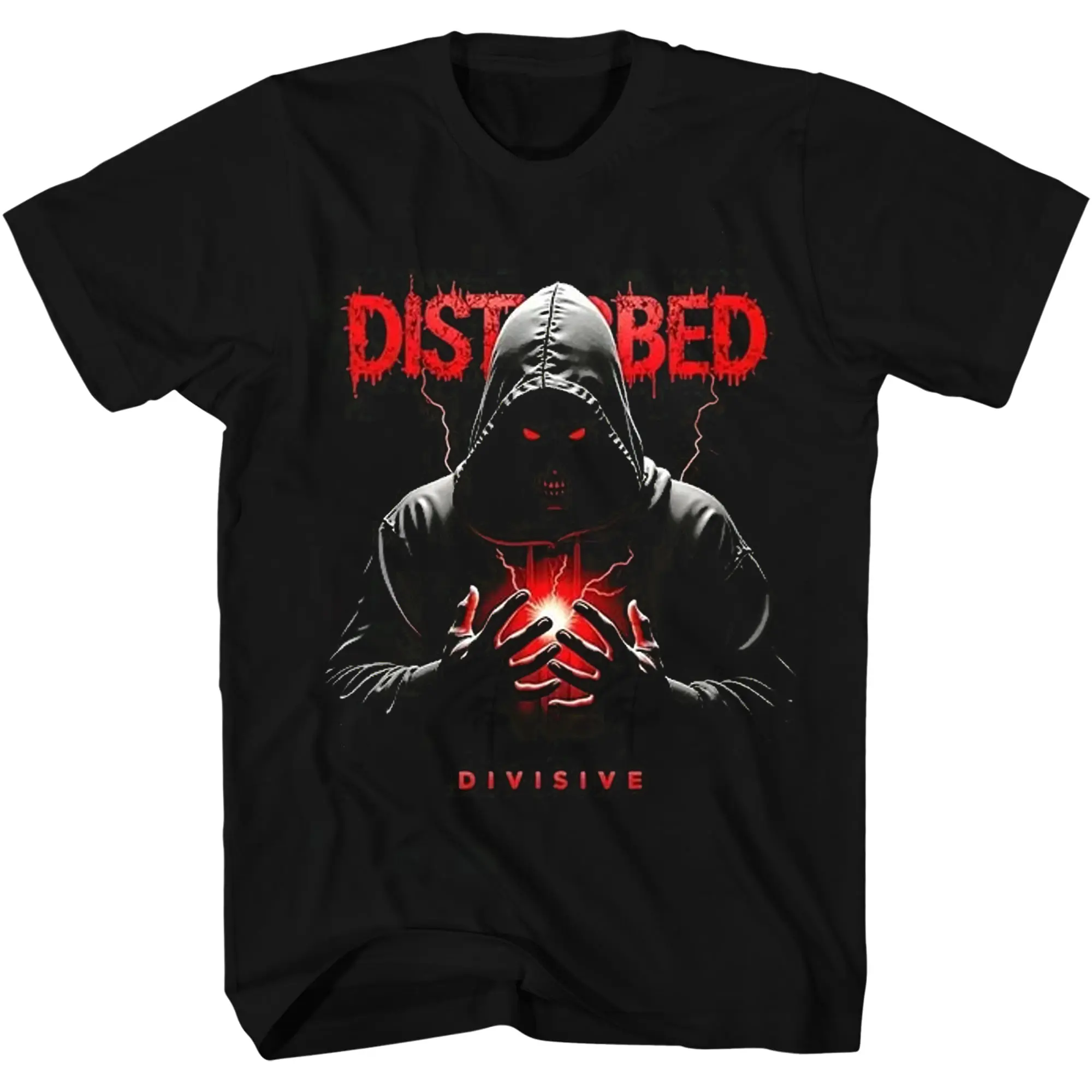 Disturbed Graphic Tee Vintage Nu Metal Band Merchandise Shirt Top For Fan HY4228
