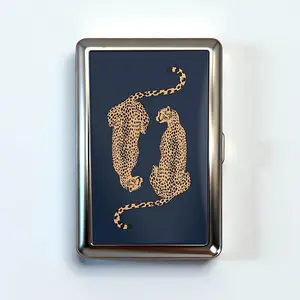 10-Style Vintage Metal Storage Box - Versatile Home Organizer for Business Cards, IDs, Trinkets