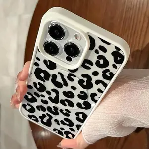 black leopard print Magnetic Phone Case for iPhone 17 Air 15 Plus 16 Pro Max 14 13 12 11 Pattern Anti-Scratch Shockproof Pocket-Friendly durable Cover