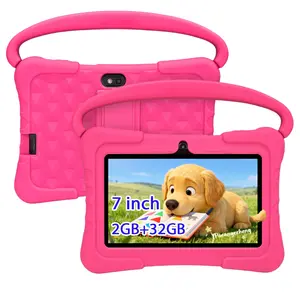 7-inch children's tablet, Android system, high-definition display screen, IWAWA educational software, multilingual, interactive learning, pink/blue, no adapter, suitable as a gift for children, Christmas and Halloween gifts, Toddler Tablet