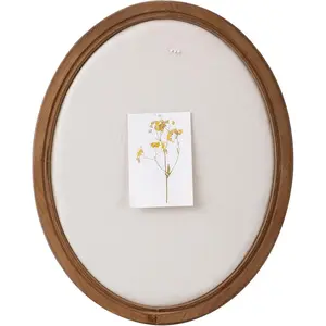 Oval Framed Linen Bulletin Board, Unique Fabric Pin Boards for Walls, 21 x 17 Inches Hanging Vision Board, Message Display Notice Memory Board for Office Home and School with Pins