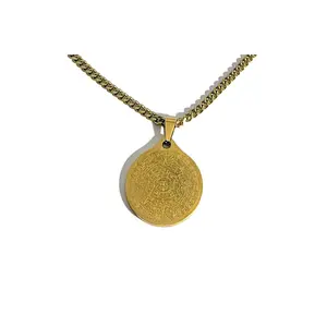 RN Mayan Calendar Medallion Necklace