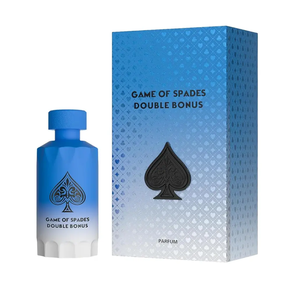 Jo Milano Game of Spades Double Bonus Unisex EDP Fragrance Perfume Spray, 3.4 oz/100 ml, Citrus Spice Natural Blend, Dynamic-Vibrant Scent