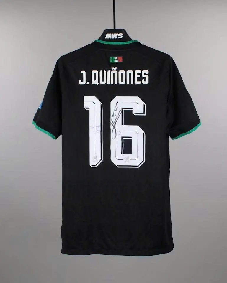 Julián Quiñones #16 Mexico Football Jersey Black, Football Jersey, Soccer Shirt, Gift for Sport Lover