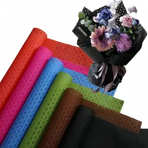 5pcs Korean Paper Cherry Blossom Ballet Cutout Waterproof Packaging Paper, High-Quality Lattice Art Paper, Simple Luxury Floral Designer Custom Use