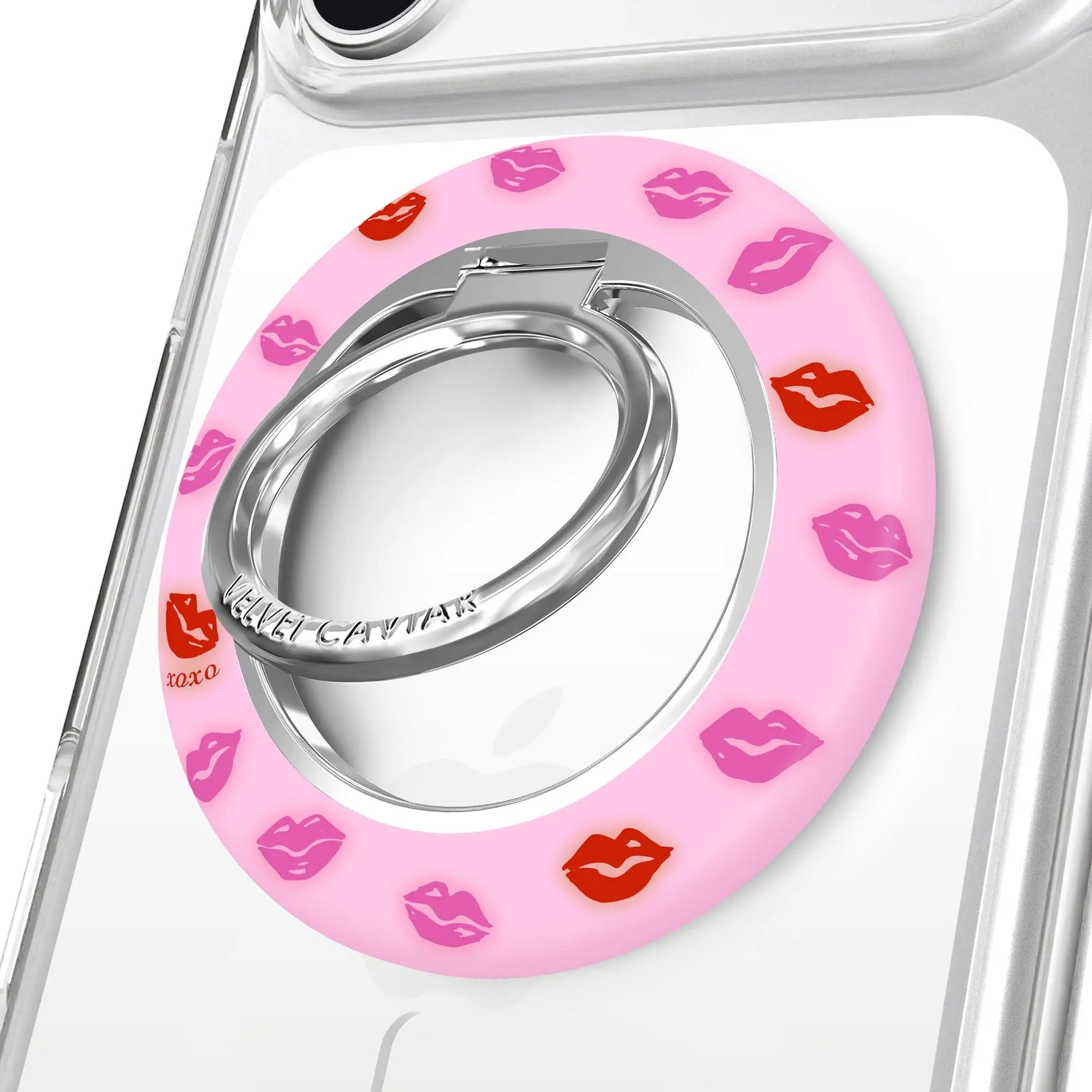 Kiss Kiss MagSafe Grip Ring, Mobile Cellphone Smartphone Accessory, 360-Degree Rotatable Phone Holder Mount for Secure Handling