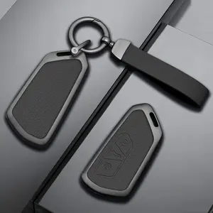 Alloy Car Key Case Cover Car Key Protector Car Key Accessory for Vw Volkswagen Golf 8 Mk8 ID.3 ID.4 Cupra Skoda Octavia A8 Seat Leon Mk4 2020 2021 Formentor Tarraco
